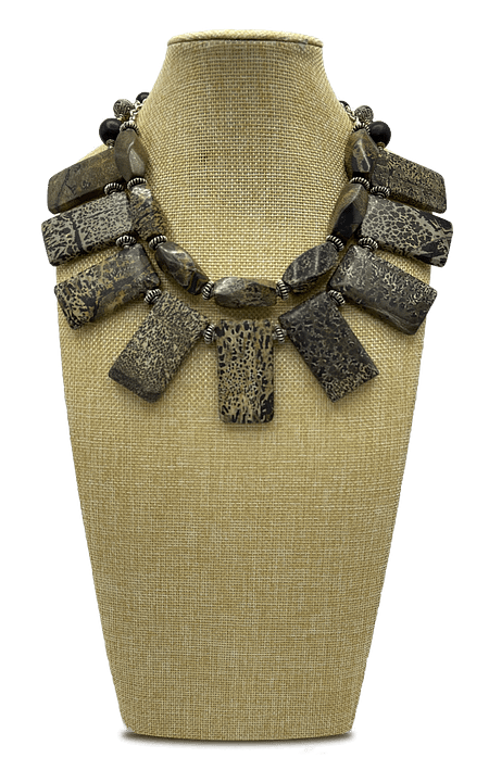 Wildlife 2-Strand Leopard Jasper Collar Necklace