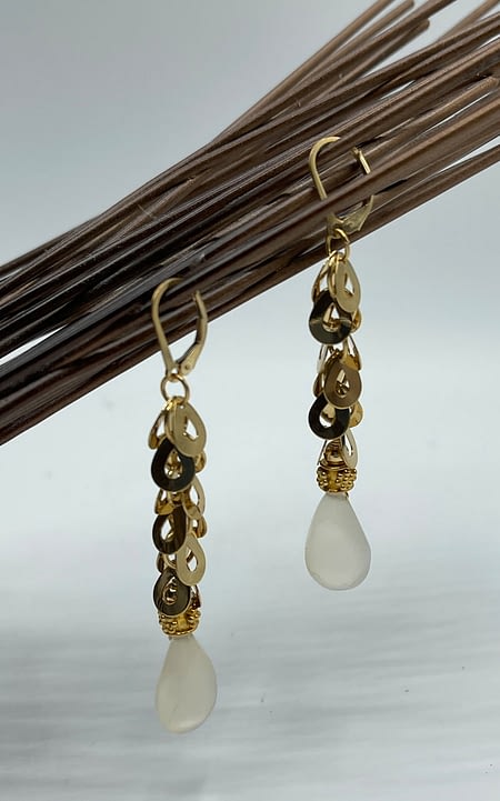 Moonstone Teardrop Earrings