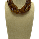 Coffee Oasis Multi-Strand Orange Jade Necklace