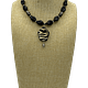 Tribal Vacay Black Onyx & Wood Pendant Necklace